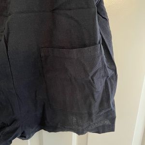 Black Maternity Romper/Shortalls, Size XL